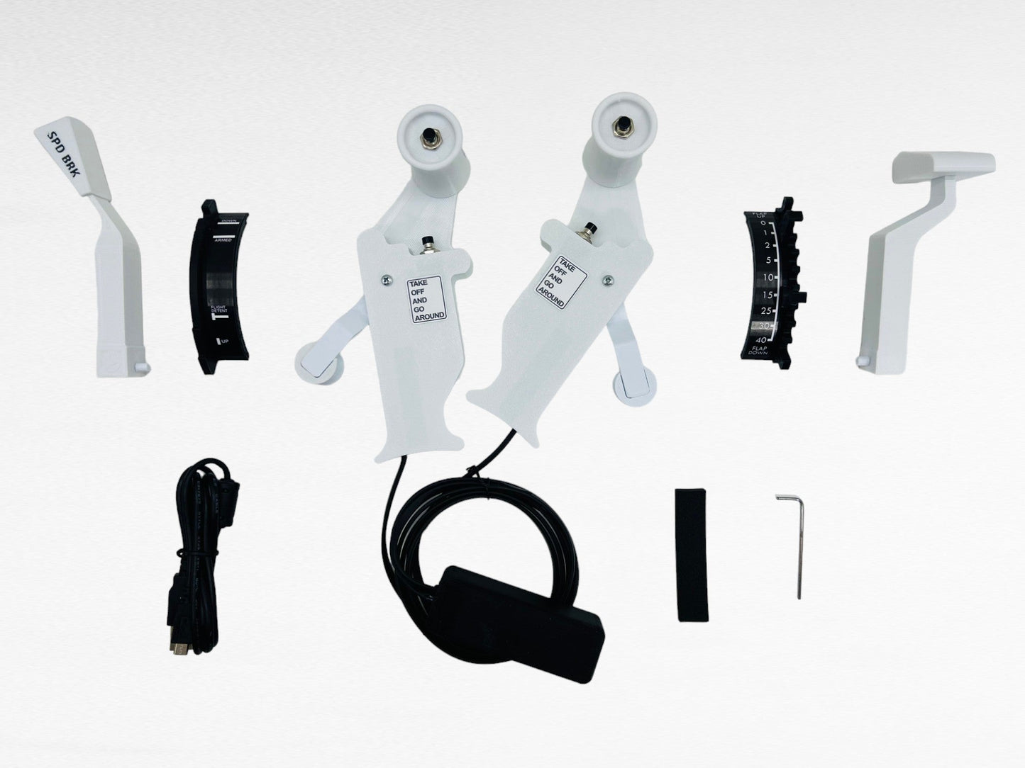 SierraDelta3D Boeing 737 Thrust Lever Addons for VelocityOne Flight Control - sierradelta3d