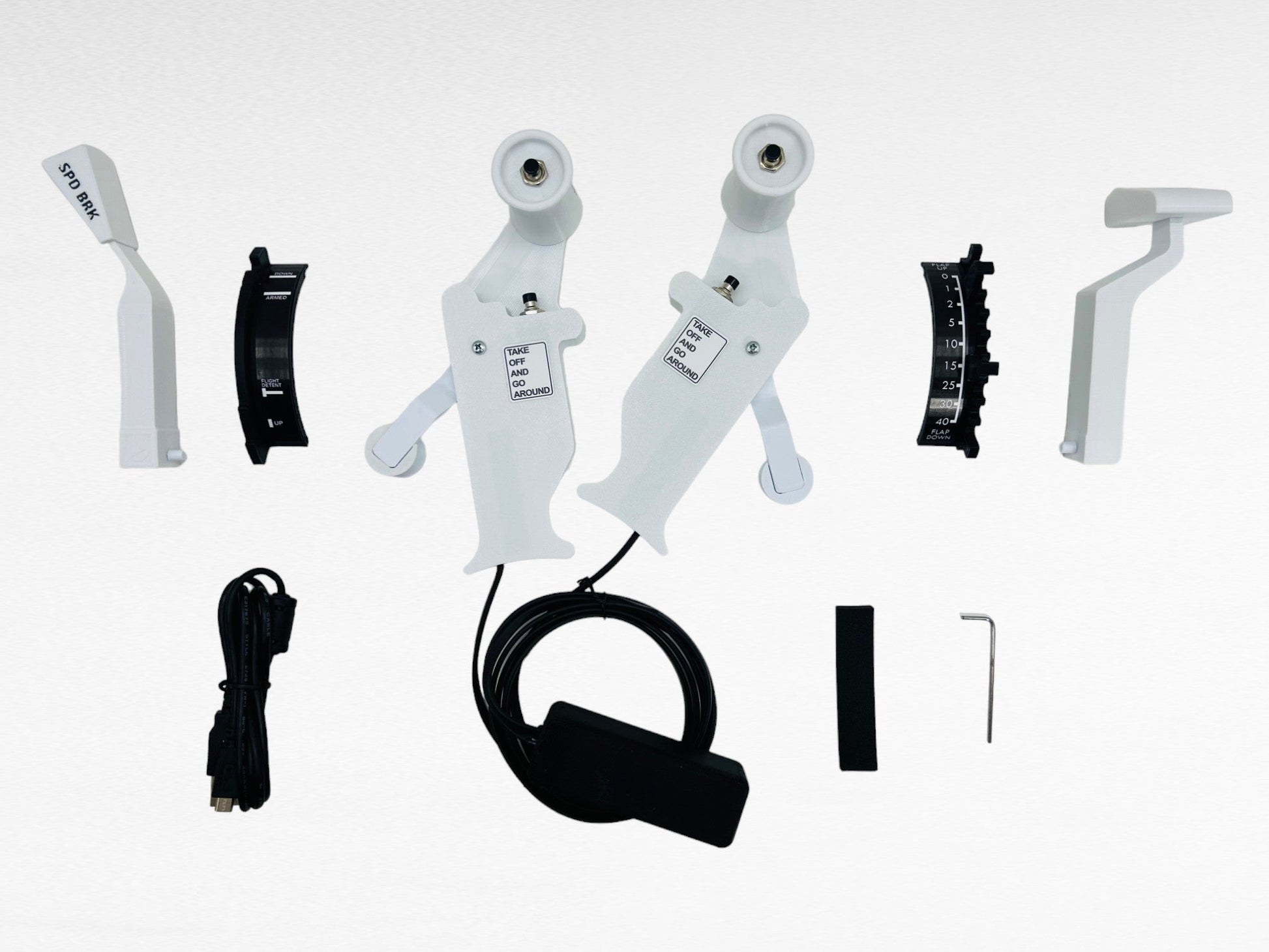 SierraDelta3D Boeing 737 Thrust Lever Addons for VelocityOne Flight Control - sierradelta3d