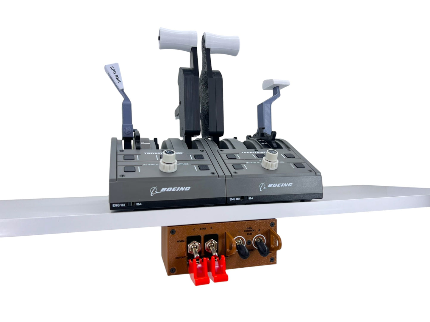 Boeing 777 Functional Fuel Cut-off Levers v2 for Flight Simulator