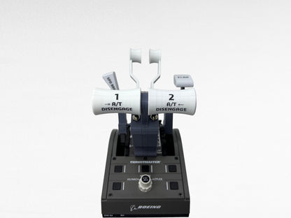 Boeing 737 Combined Gray Throttle Levers Addons for Thrustmaster TCA Quadrant Boeing Edition, Sierradelta3D - sierradelta3d