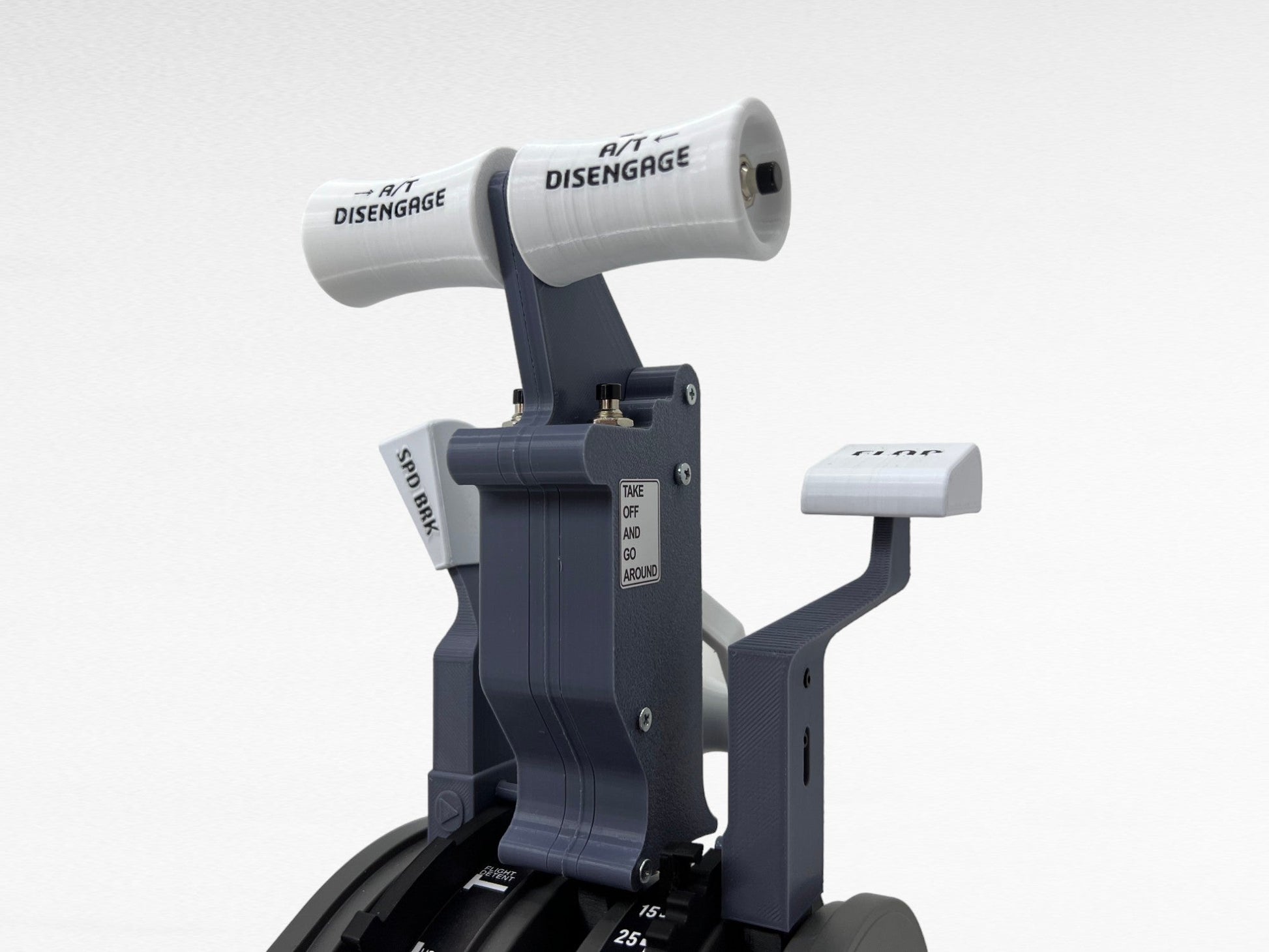 Boeing 737 Combined Gray Throttle Levers Addons for Thrustmaster TCA Quadrant Boeing Edition, Sierradelta3D - sierradelta3d