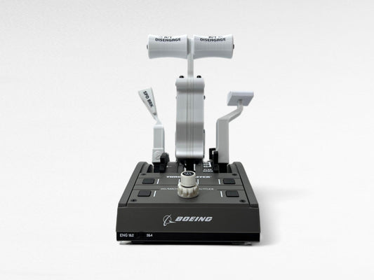 Boeing 737 Combined White Throttle Levers Addons for Thrustmaster TCA Quadrant Boeing Edition, Flight Simulator - sierradelta3d