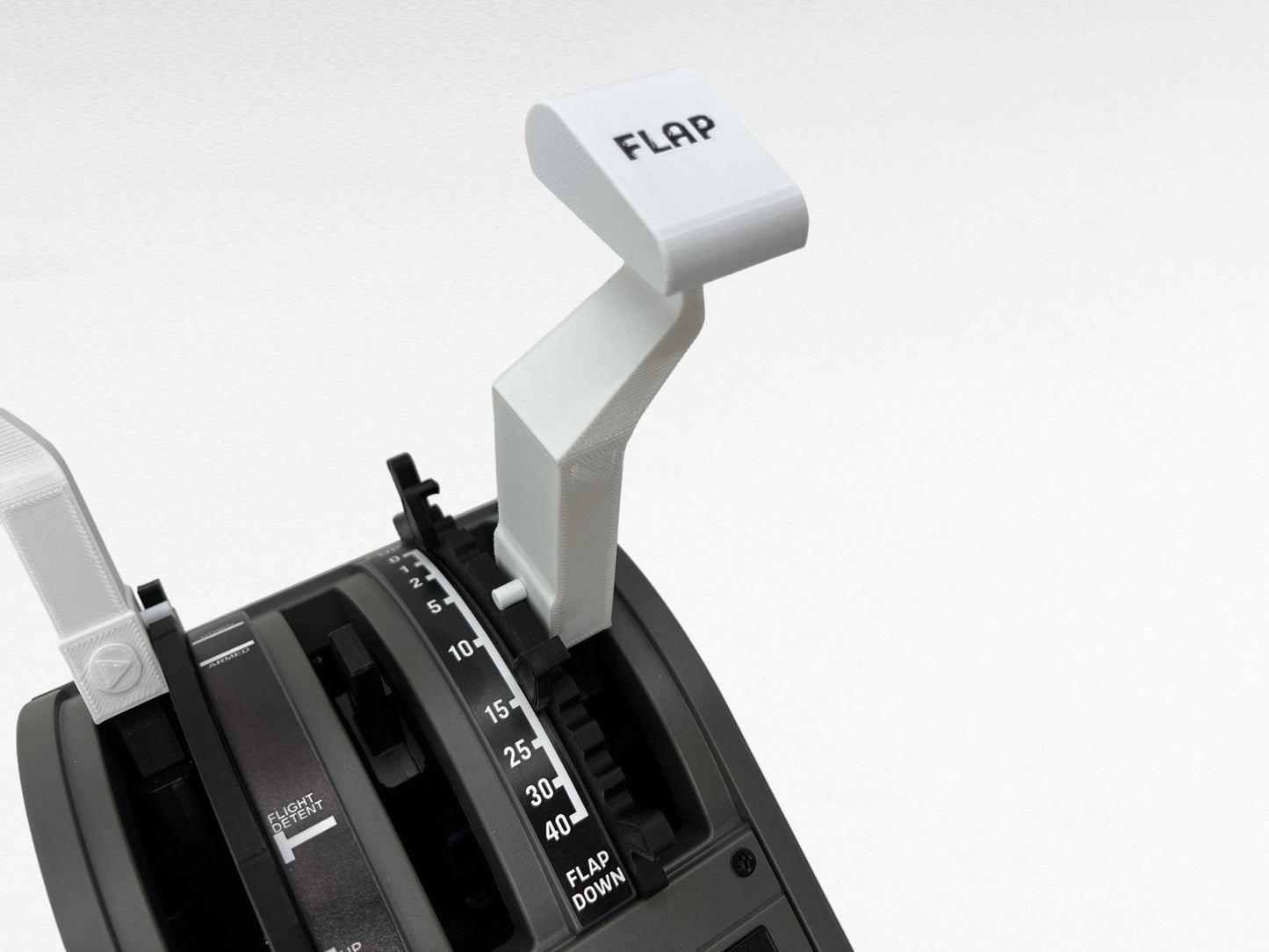 Boeing 737 Combined White Throttle Levers Addons for Thrustmaster TCA Quadrant Boeing Edition, Flight Simulator - sierradelta3d