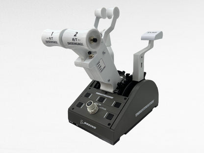 Boeing 737 Combined White Throttle Levers Addons for Thrustmaster TCA Quadrant Boeing Edition, Flight Simulator - sierradelta3d