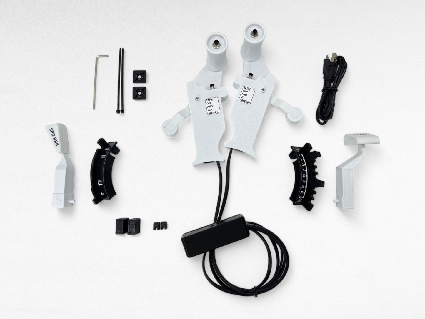 Boeing 737 Full Electronic Thrust Lever Kit for Honeycomb Bravo TQ, Flight Simulator - sierradelta3d