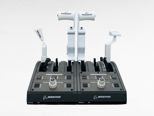 Boeing 737 Throttle Lever Addons for Thrustmaster TCA Quadrant Boeing Edition, White Two Separate Throttle Levers, SIERRADELTA3D - sierradelta3d