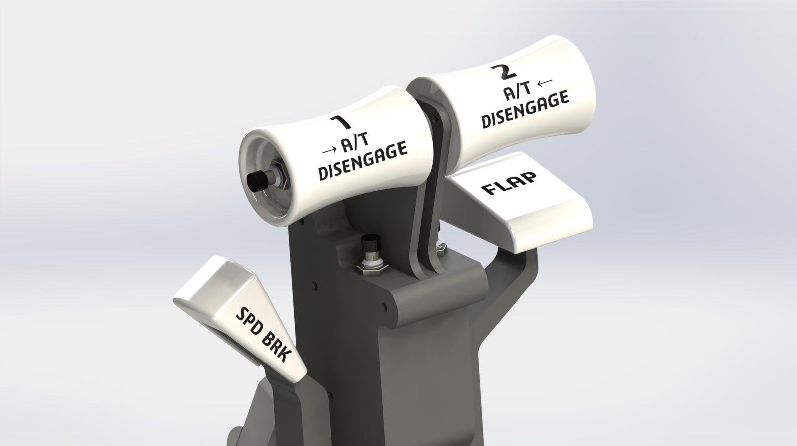 Thrust Levers Upgrade Kit for Saitek Throttle Quadrant - Full Electronic - Flight Simulator - sierradelta3d